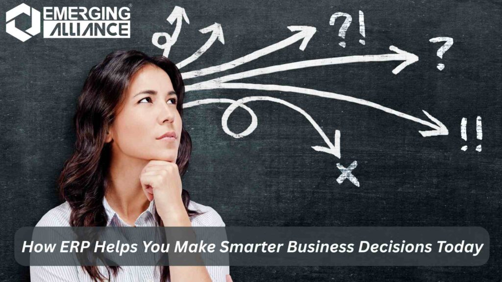 ERP dashboard showing real-time analytics for smarter business decisions and operational planning