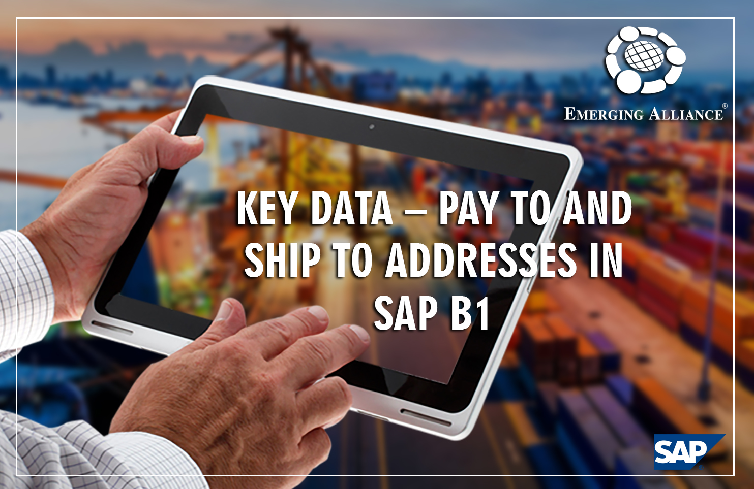 pay to and ship to in sap business one erp