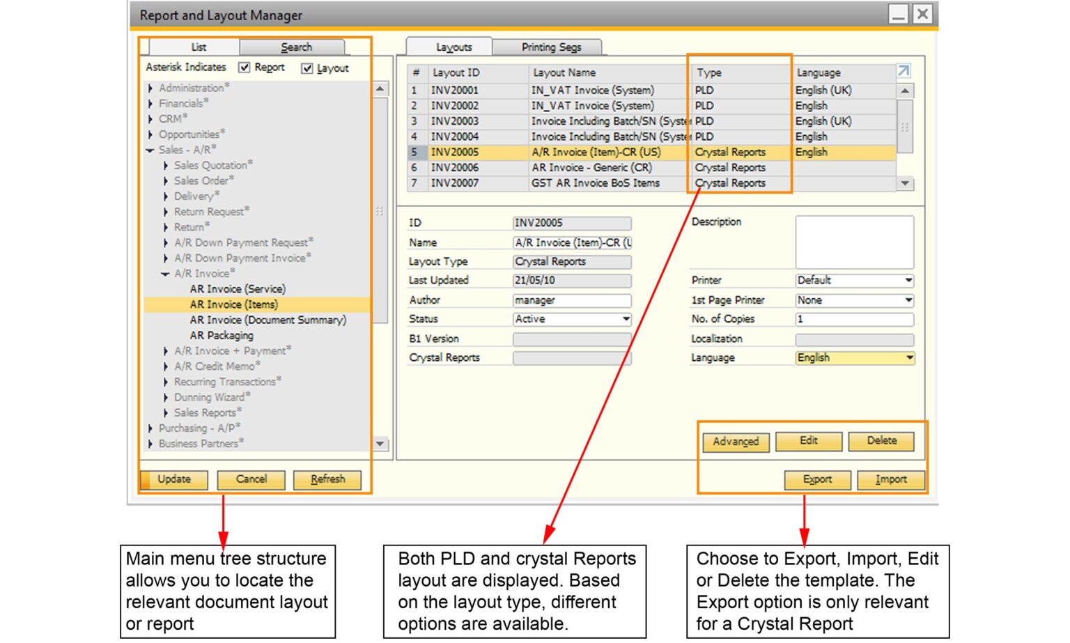 DOCUMENT LAYOUT MANAGEMENT IN SAP B1 - SAP B1
