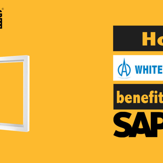 white aluminium benefited with sap b1