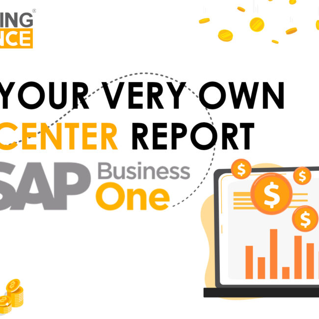 Build Your Very Own Cost Center - SAP Business One