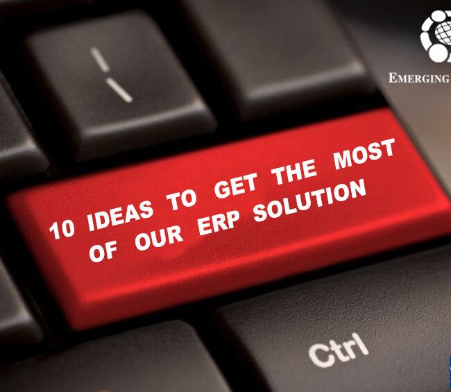 10 IDEAS TO GET THE MOST OF OUR ERP SOLUTION
