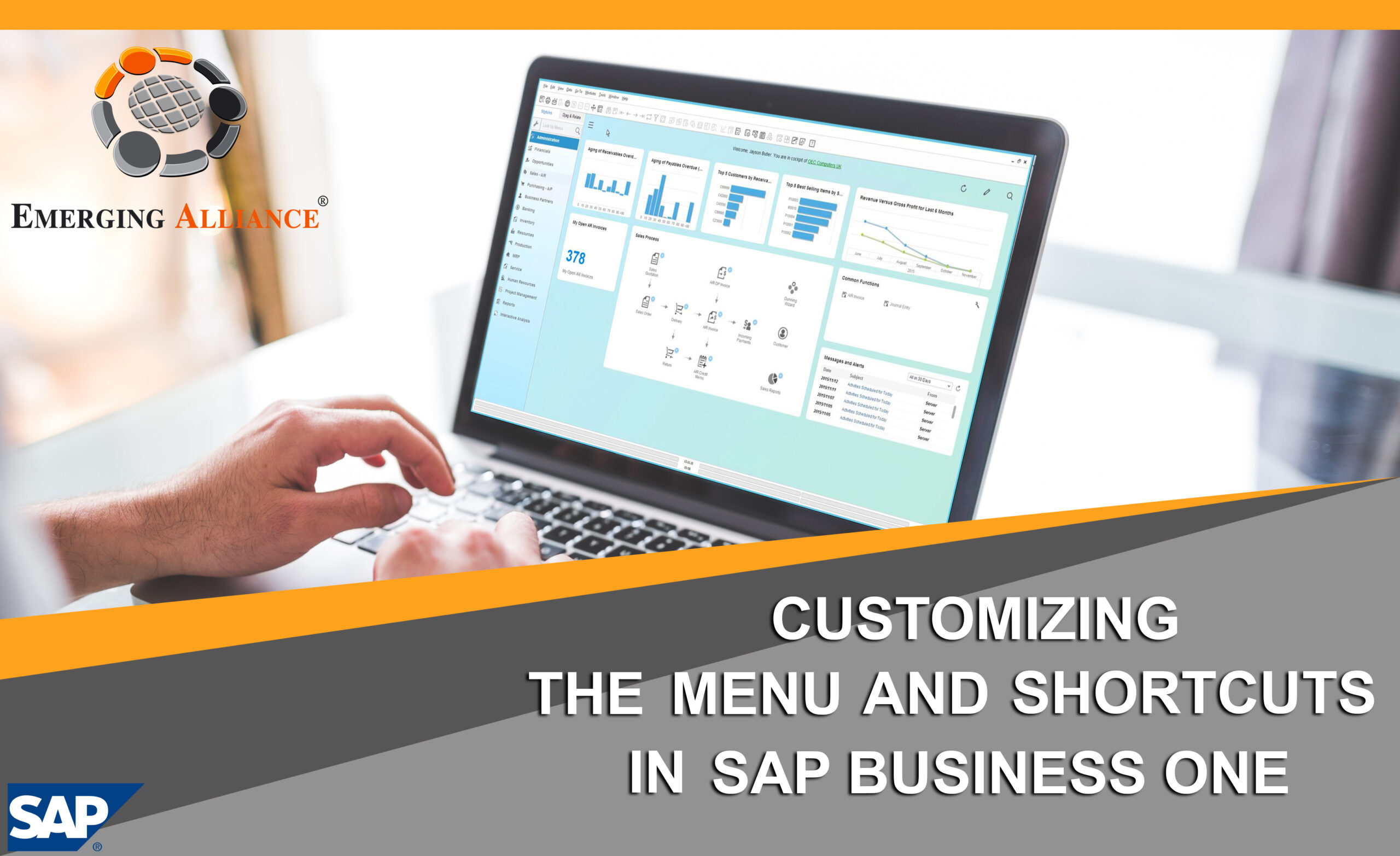 customizing menu and shortcuts in sap business one