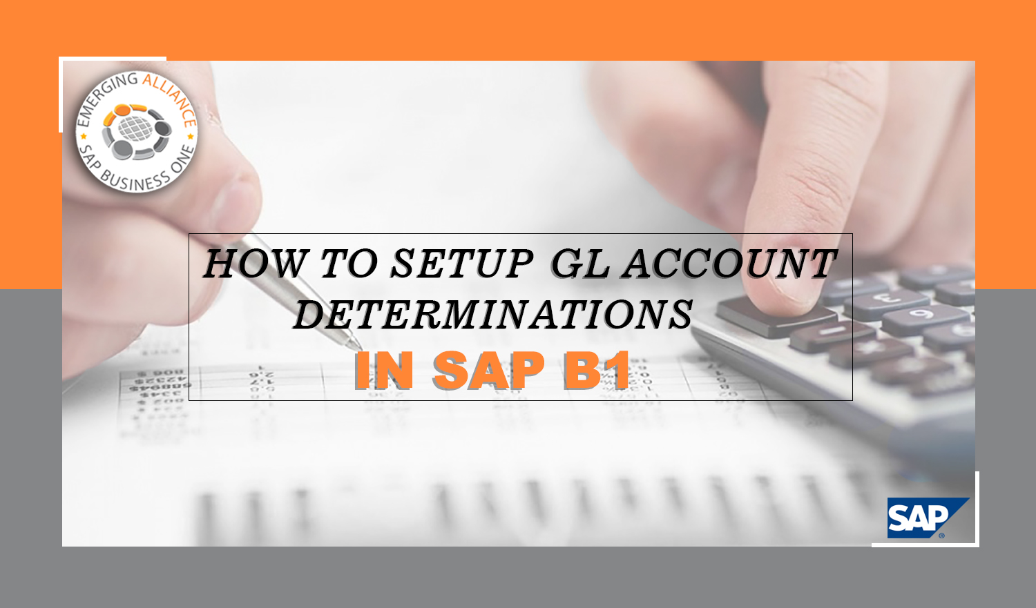 setup gl account determination in sap b1