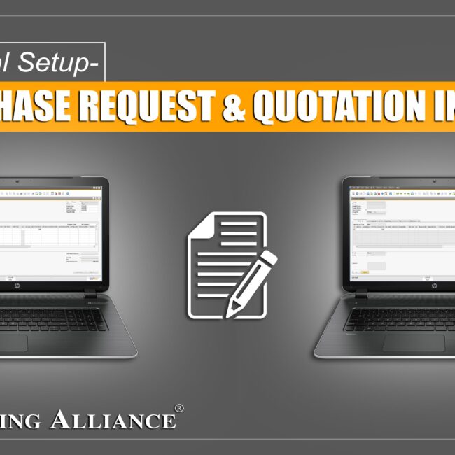 purchase request & quotation in sap business one