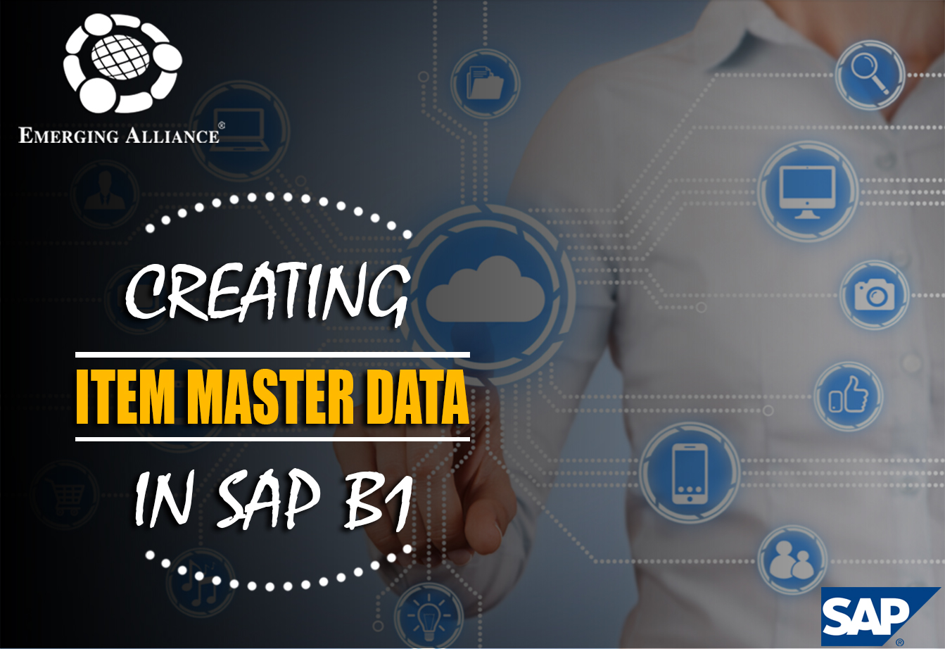 item master data in sap b1