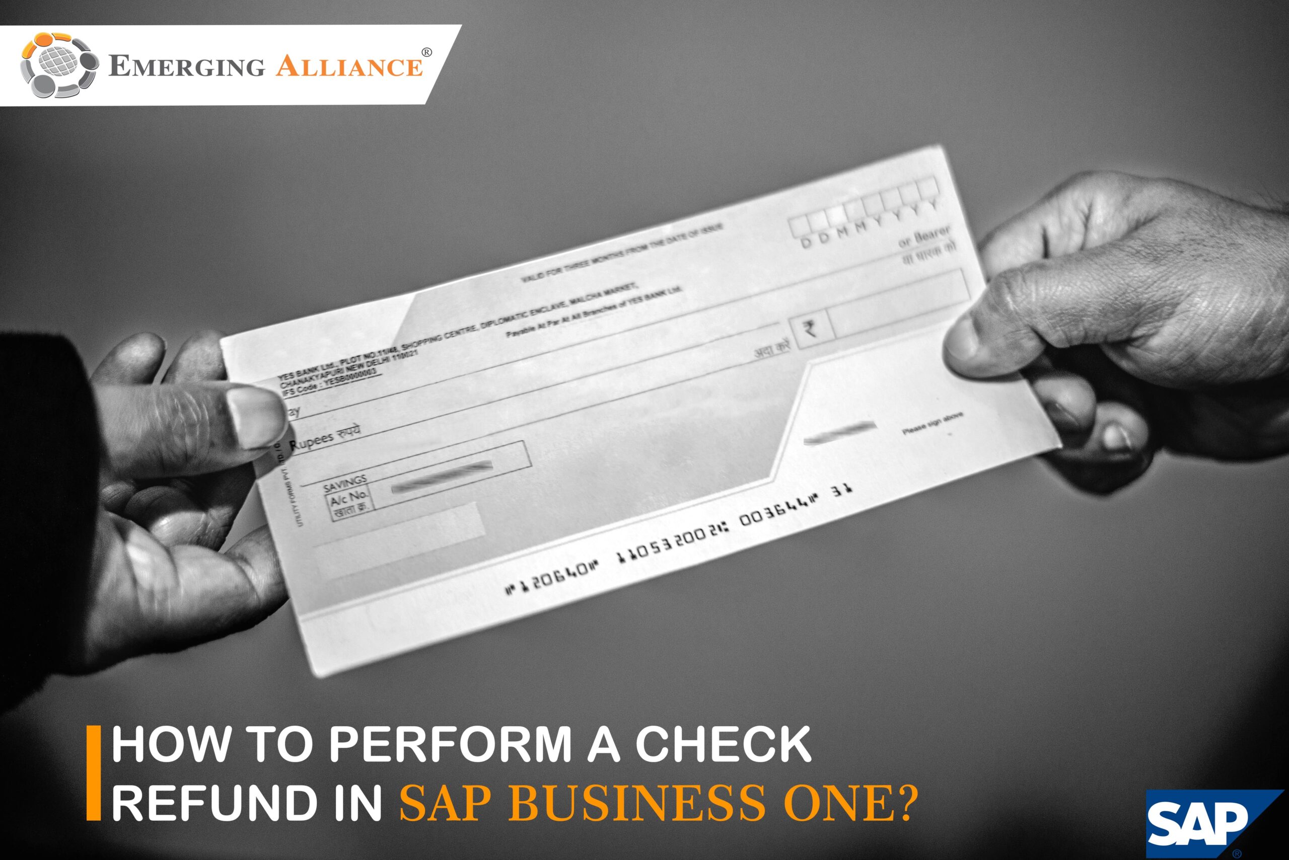 check refund in sap business one