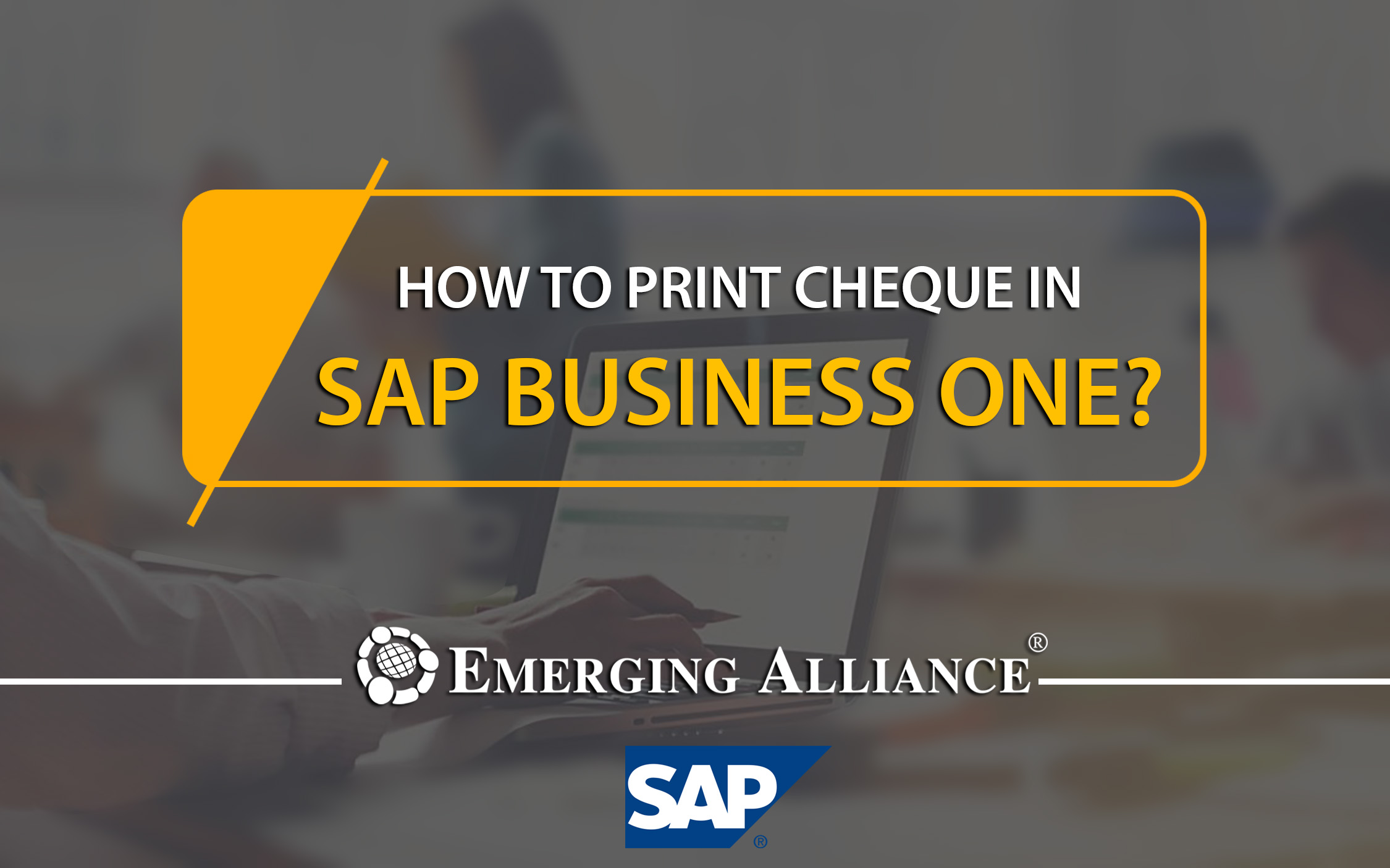 how to print cheque in sap b1