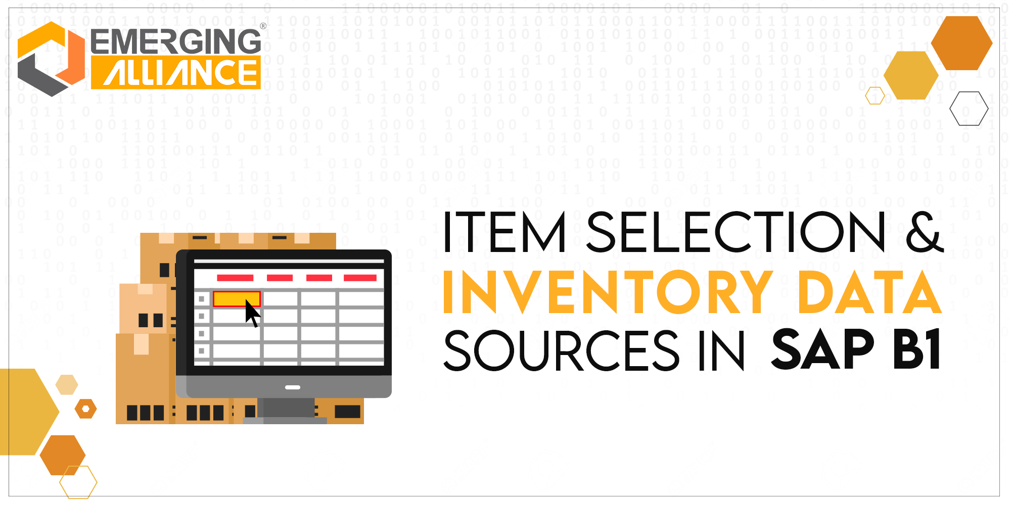 ITEM SELECTION INVENTORY DATA SOURCE SAP B1