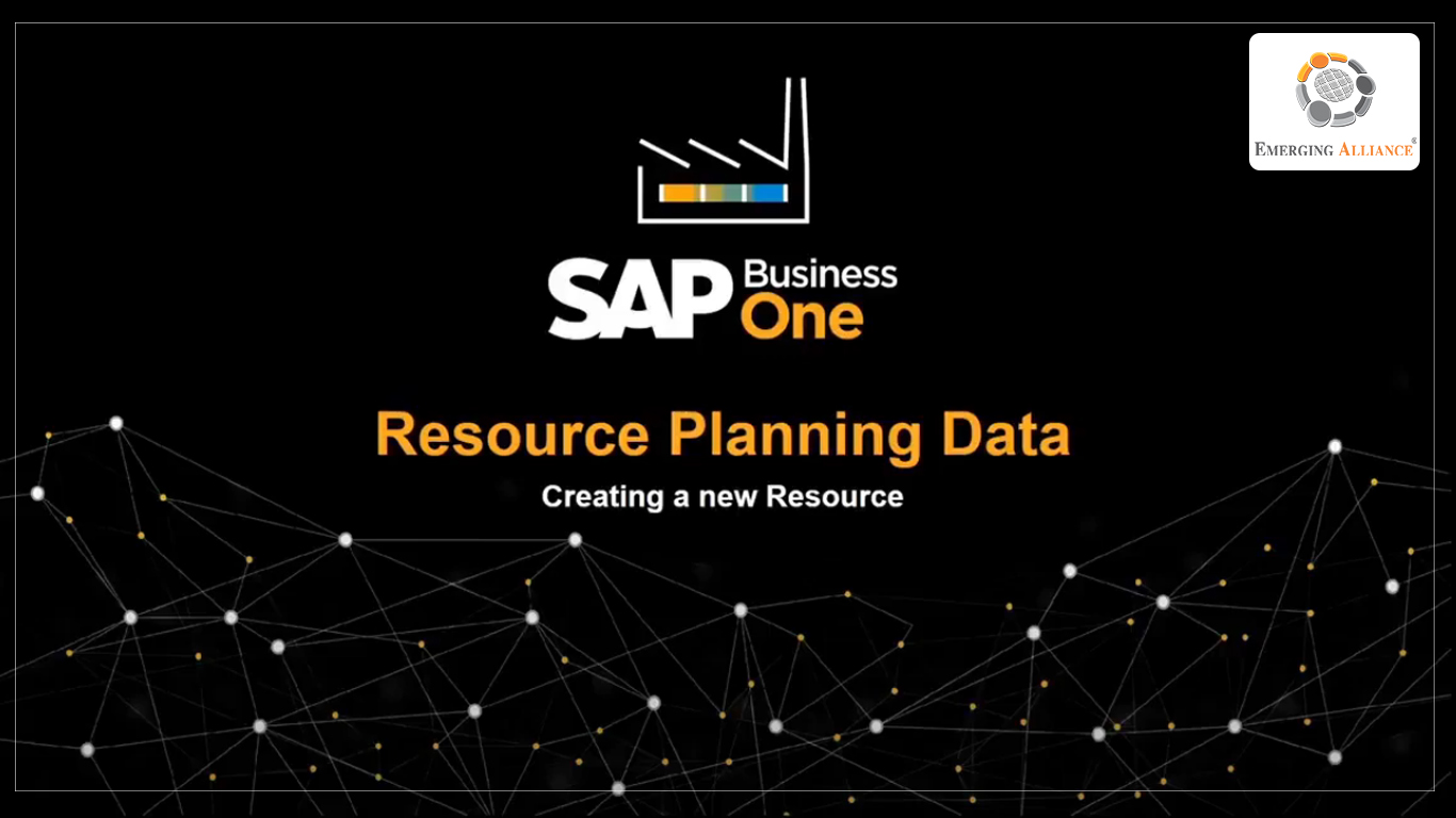 SAP B1 RESOURCE PLANNING DATA