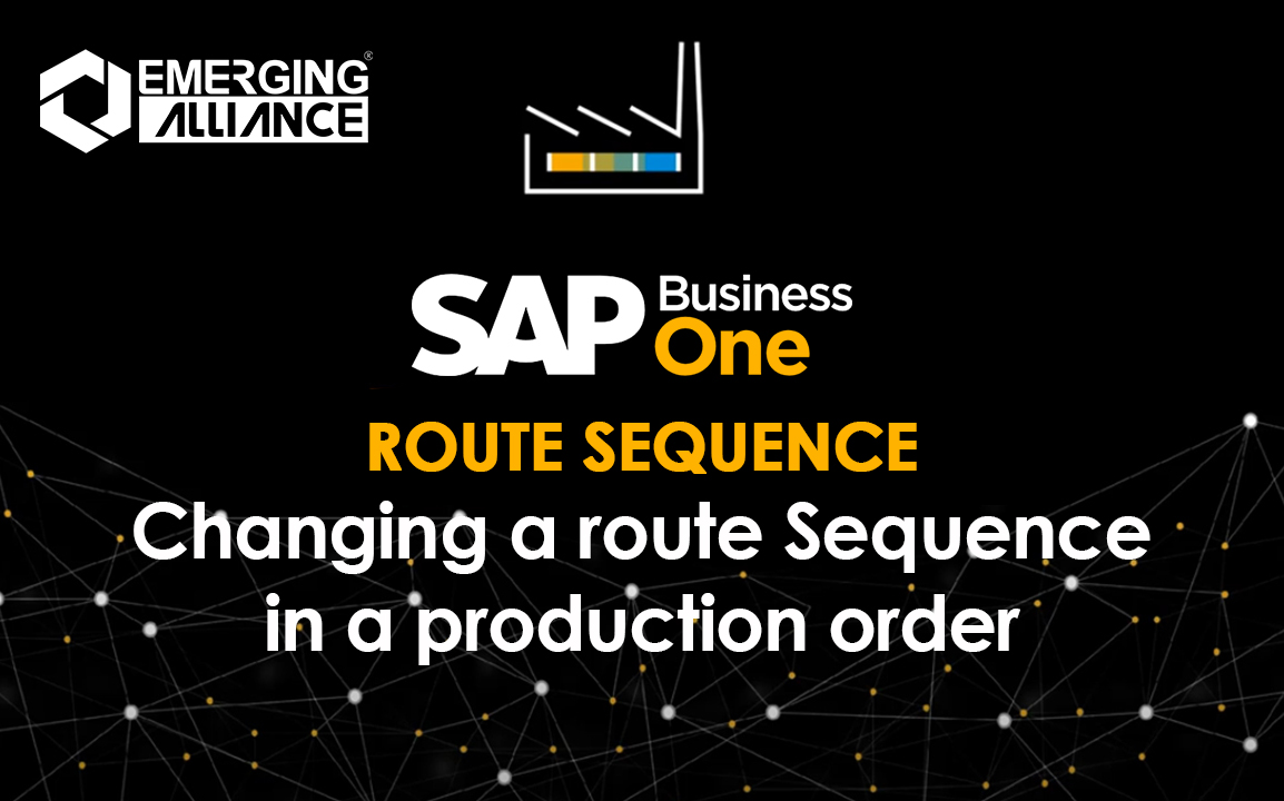 Route sequence - sap business one