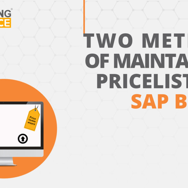 two method of maintaining price list in sap b1