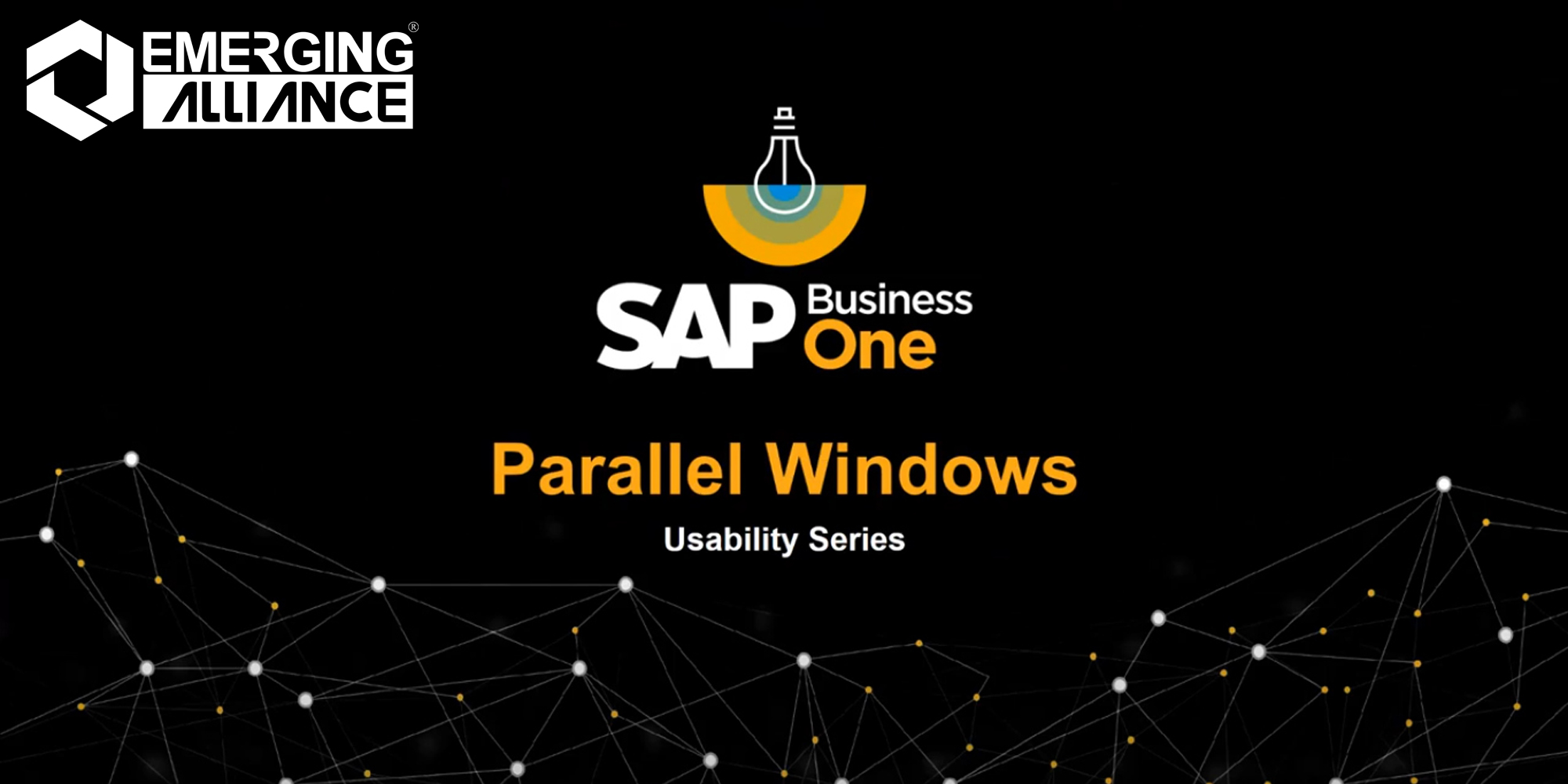 Parallel windows in sap b1