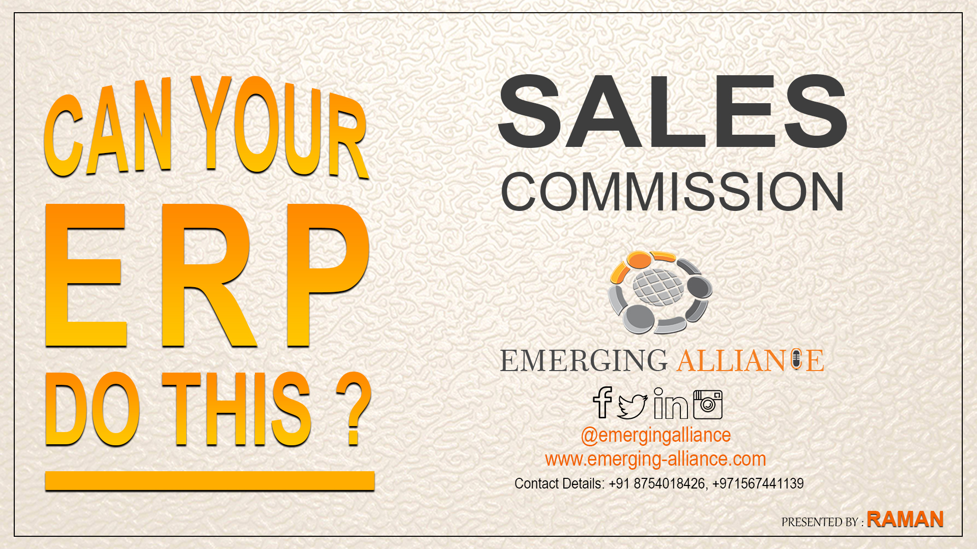 sales commission in erp