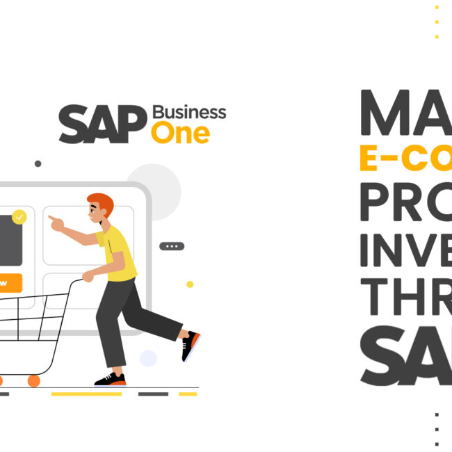 MANAGE E-COMMERCE PRODUCT INVENTORY THROUGH SAP BUSINESS ONE