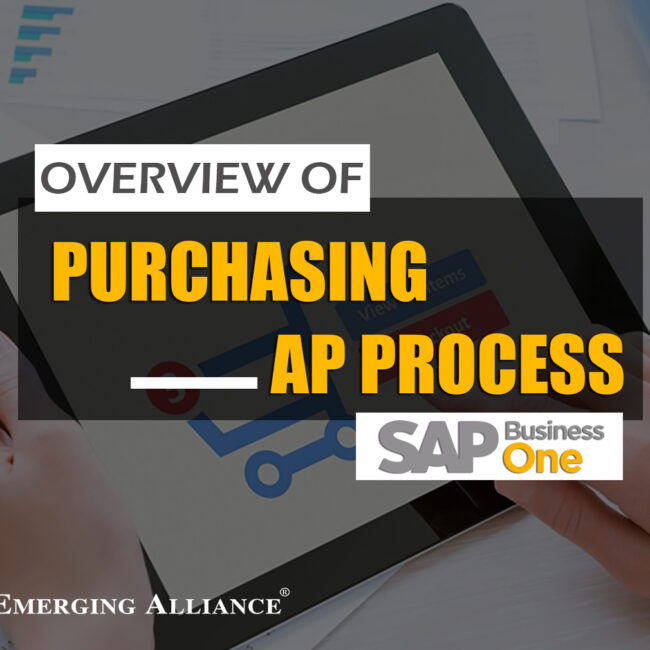 overview of purchasing a/p process - SAP Business One
