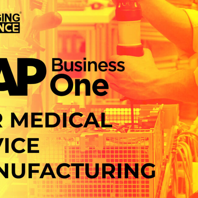 sap business one for medical device manufacturing