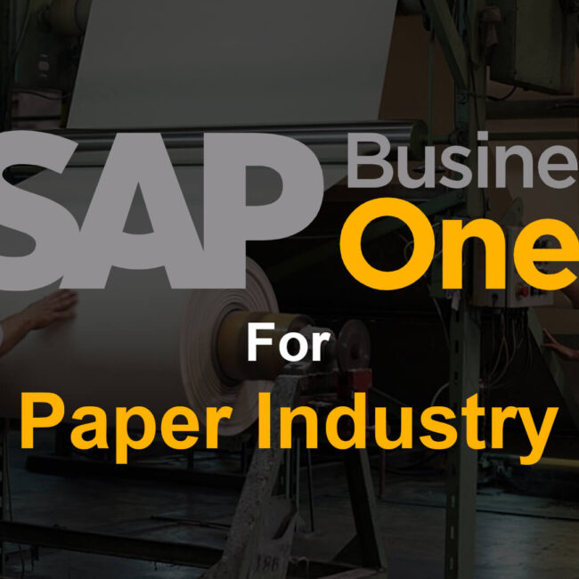 sap business one for paper industry
