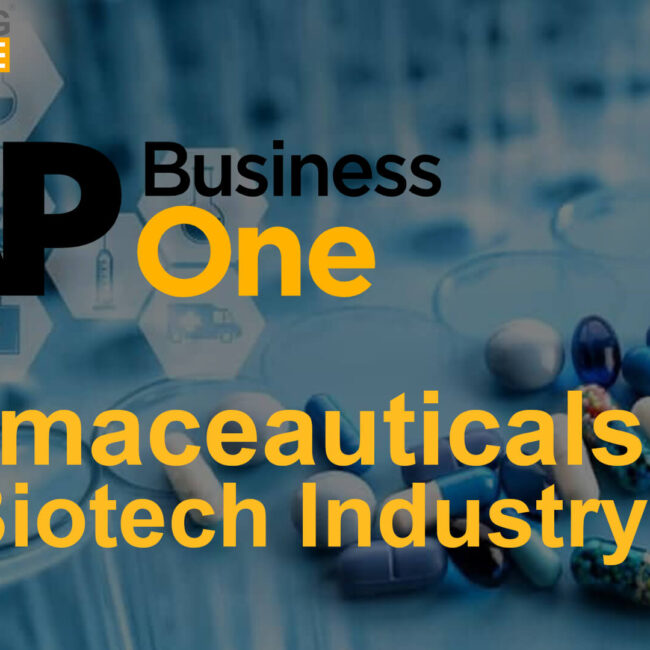 sap business one for pharmaceutical and biotech industry