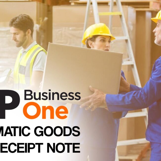 SAP Business One Goods Receipt