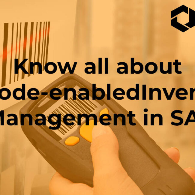 Barcode Enabled Inventory Management in SAP