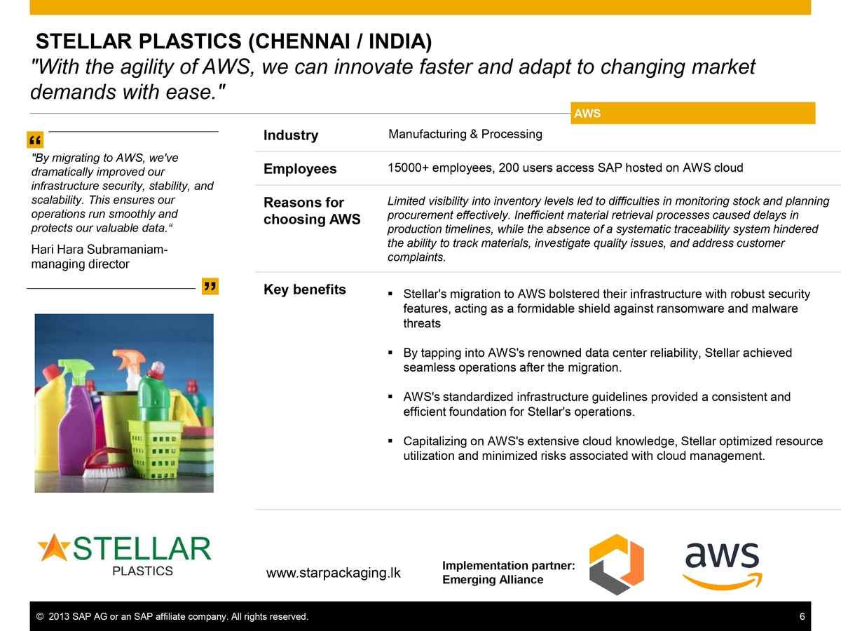 Changing market demands with ease : SAP B1 at Stellar Plastics