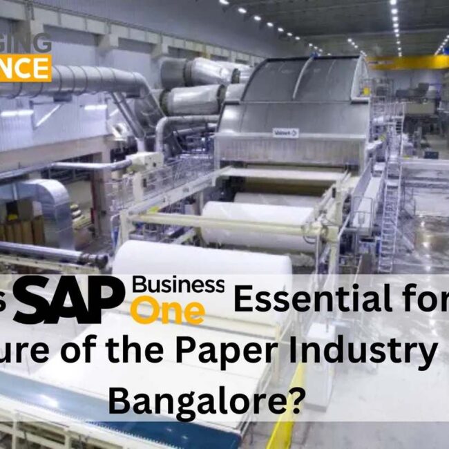 Why Is SAP B1 Essential for the Future of the Paper Industry in Bangalore?