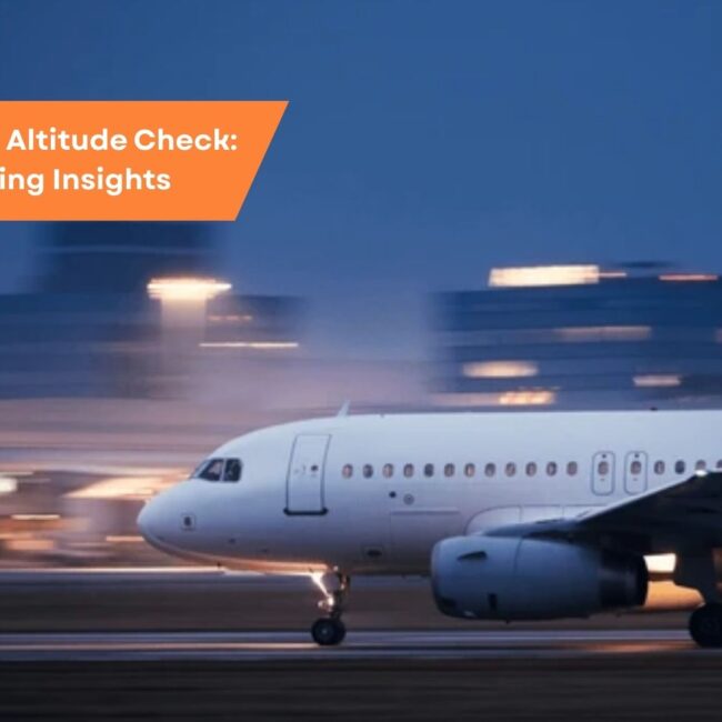 Airline industry aircraft with data overlay representing SAP B1 pricing insights and cost optimization.