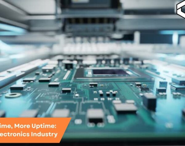 Factory floor with electronics equipment running efficiently using SAP B1 ERP software