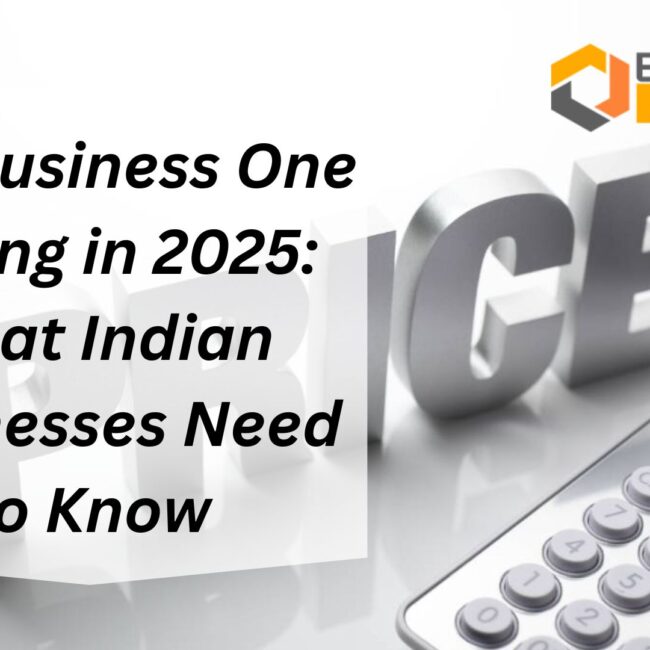 SAP Business One Pricing in 2025: What Indian Businesses Need to Know