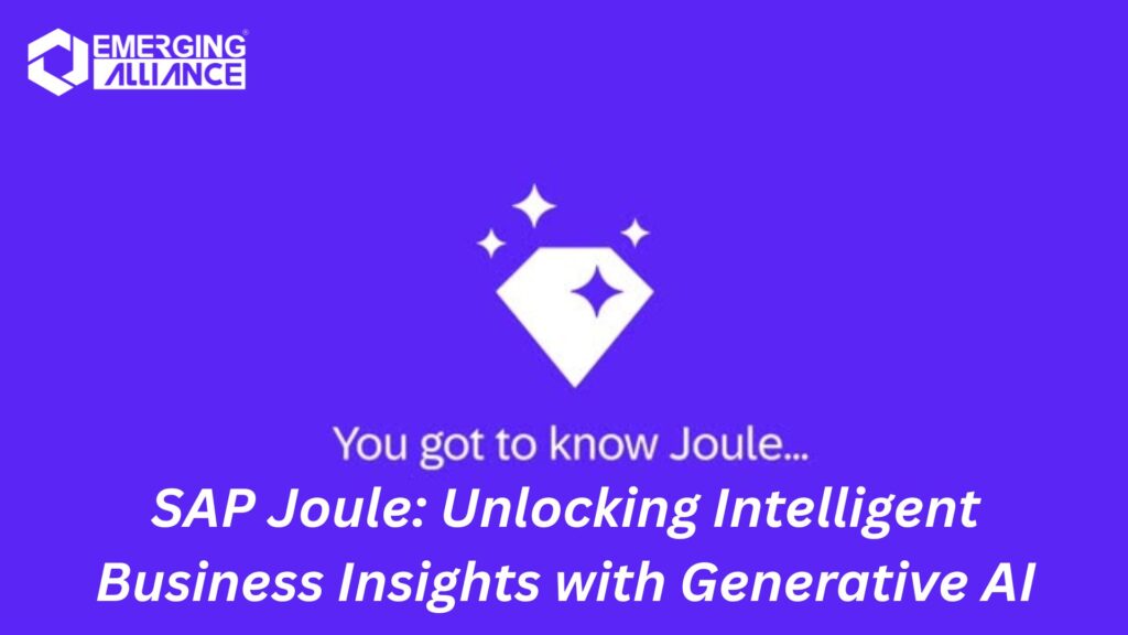 SAP Joule: Unlocking Intelligent Business Insights with Generative AI