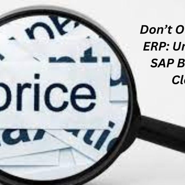 Don’t Overpay for ERP: Understand SAP B1 Pricing Clearly