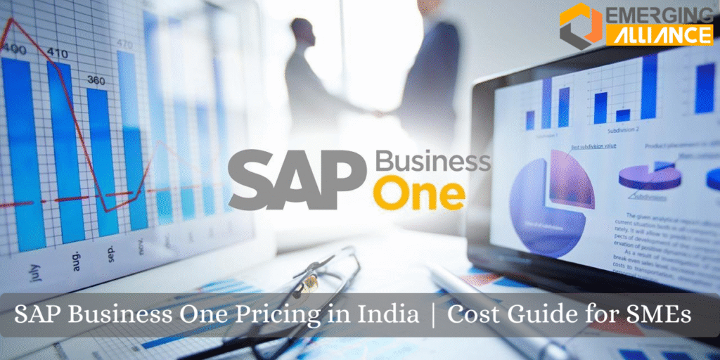 Cost comparison chart of SAP Business One for Indian small and medium businesses