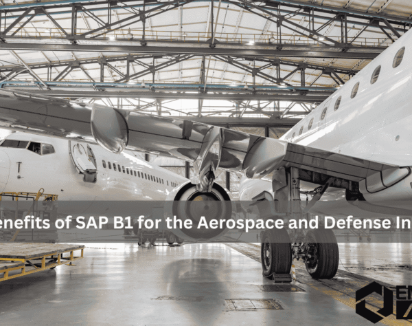 Aircraft maintenance hangar showing SAP B1 benefits for the aerospace and defense industry.