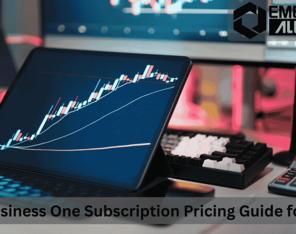 SAP Business One subscription pricing monthly and yearly cost chart
