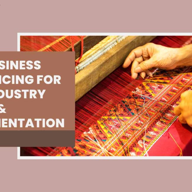 SAP Business One pricing and implementation for the silk industry showcasing traditional silk weaving process