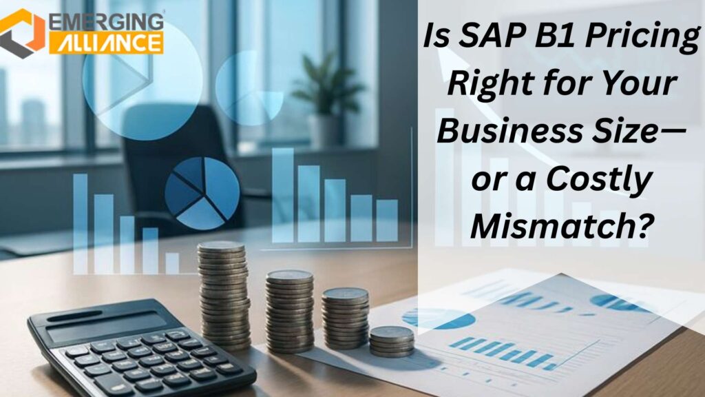 Leadership reviewing SAP B1 Pricing against business size and growth plans