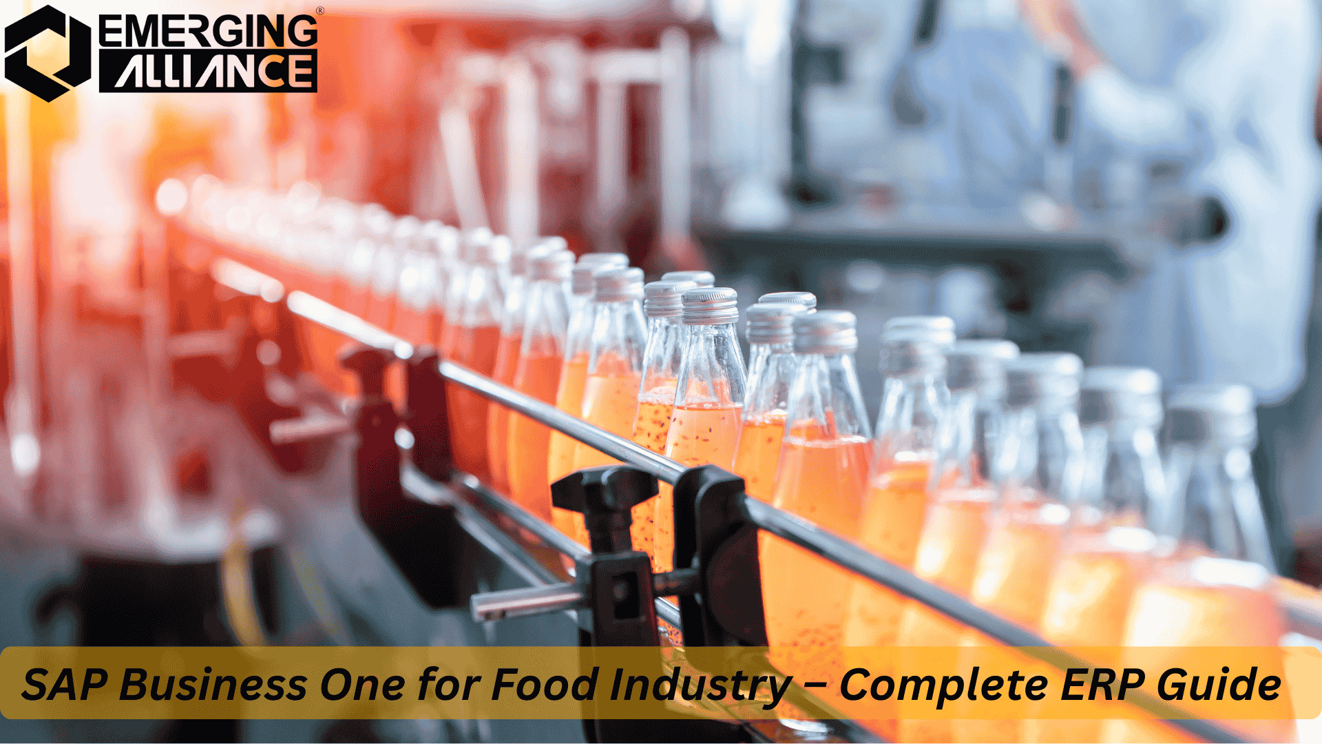 SAP Business One for Food Industry dashboard showing production, inventory, batch tracking, and quality controls