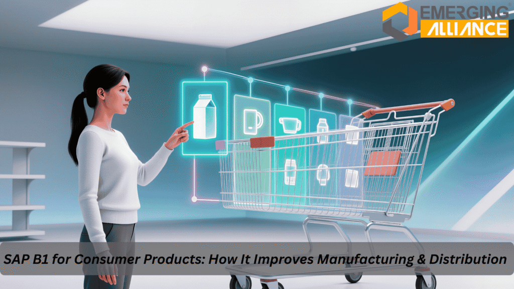 SAP B1 for Consumer Products ERP streamlining manufacturing, inventory, and distribution operations