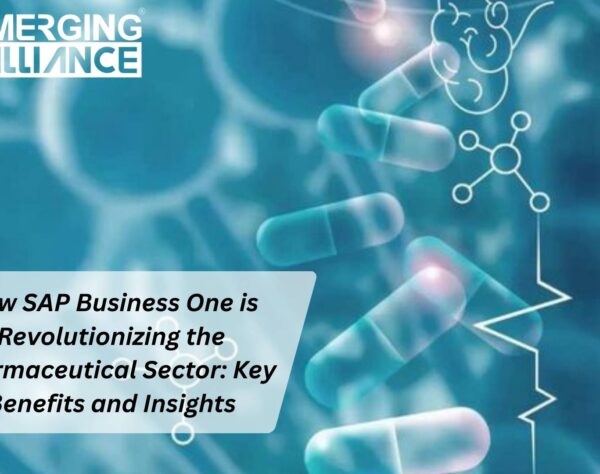 SAP Business One Pharma dashboard showing real-time pharma reporting and quality management