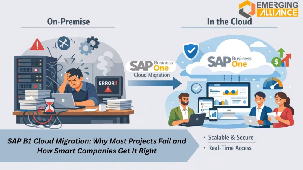 Seamless SAP Business One cloud migration process with Emerging Alliance, a trusted SAP Silver Partner
