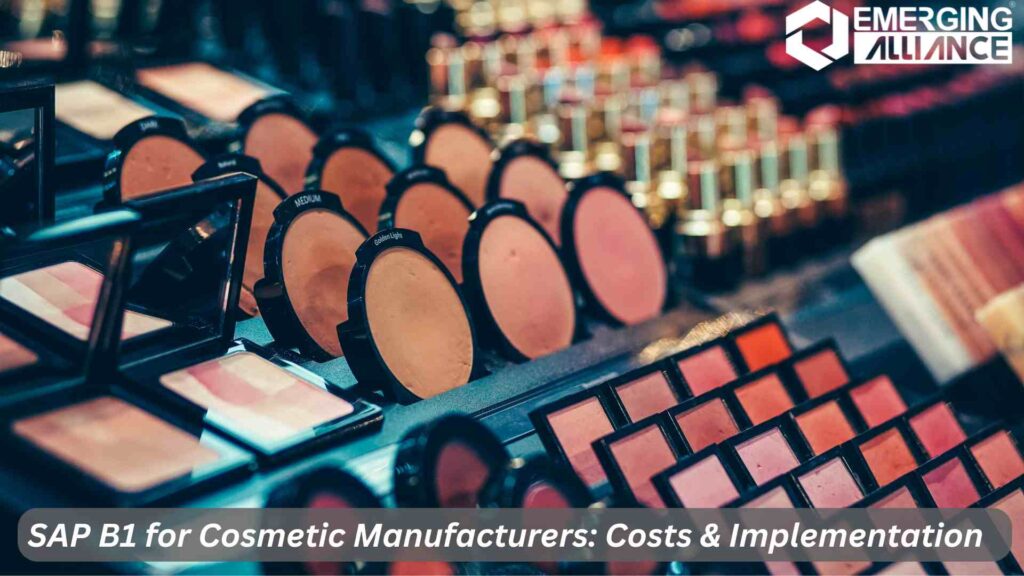 SAP Business One pricing for cosmetic manufacturers overview of costs and licensing