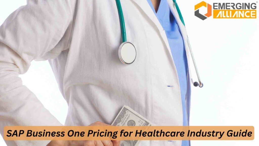 SAP Business One Pricing plan for healthcare ERP solution and cost calculator overview