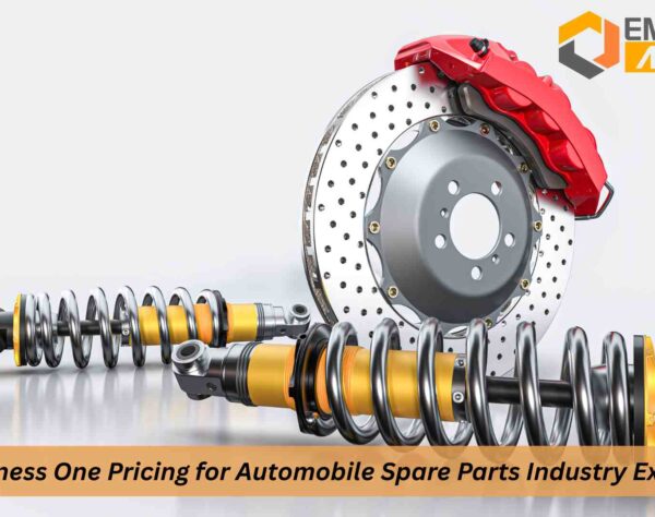 SAP Business One Pricing dashboard showing cost calculator for automobile spare parts industry