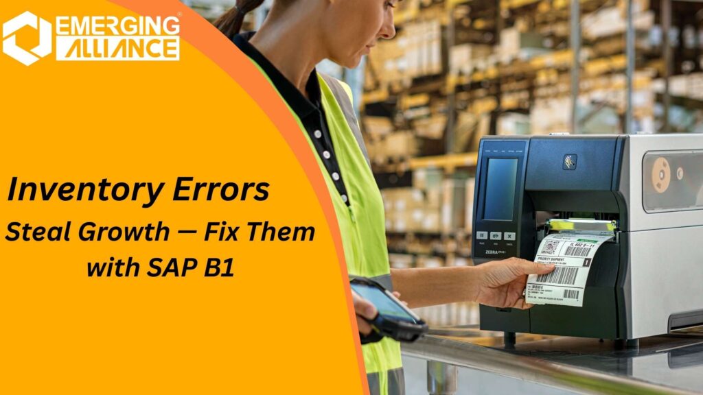 SAP B1 Barcodes enabling real-time barcode scanning in warehouse