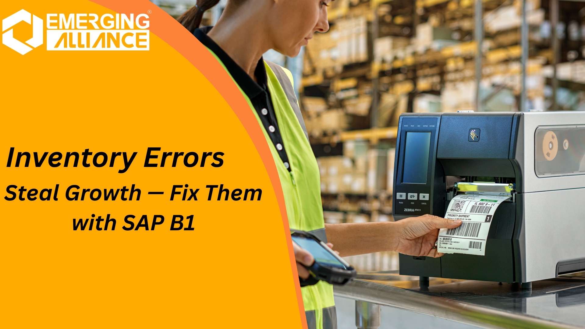 SAP B1 Barcodes enabling real-time barcode scanning in warehouse