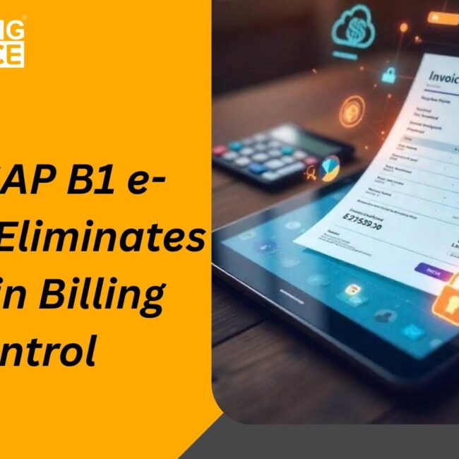 SAP B1 e-invoice dashboard showing real-time e-invoice processing and GST invoice compliance automation