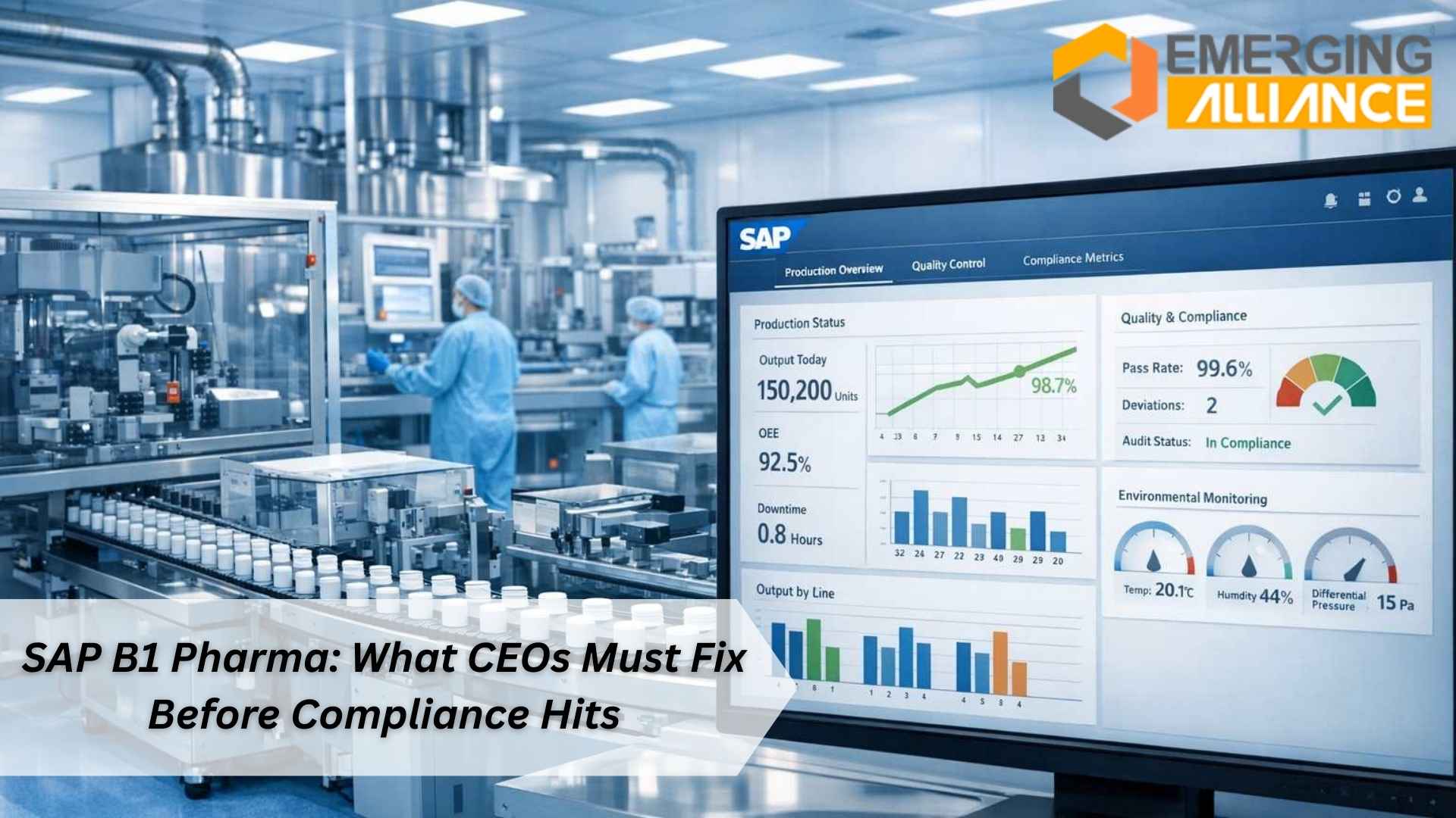 SAP B1 Pharma enabling compliance, data integrity, and manufacturing control for pharmaceutical companies