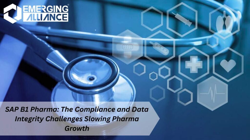 SAP B1 Pharma ERP solution supporting compliance, quality management, and data integrity