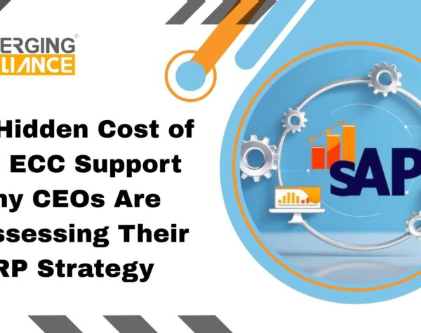 SAP ECC to S/4HANA migration showing ERP transformation, cost optimization, and real-time business insights for enterprise agility.
